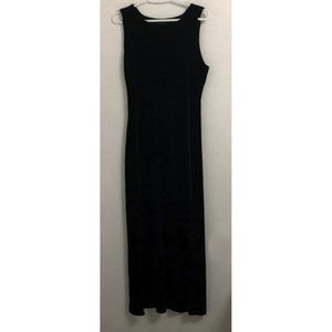 $90 Jonathan Martin Black Stretch Velvet Sleeveless Maxi Dress - Gorgeous!